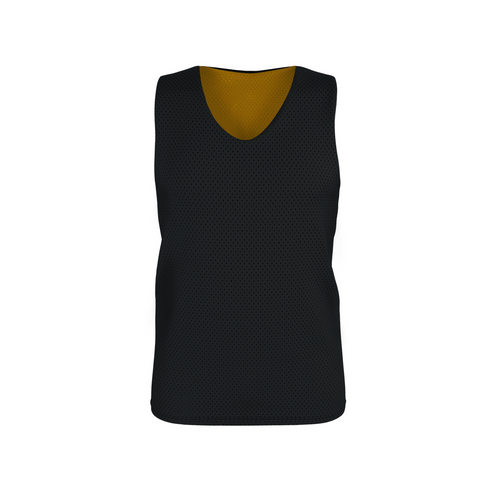 Badger Sport Youth Reversible Mesh Tank (A00118-042603), Color 'Black/Gold'